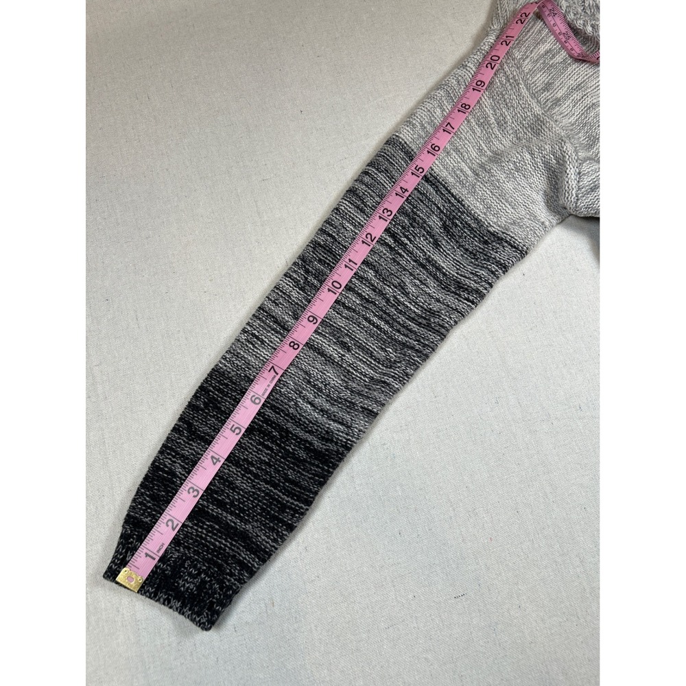 Old Navy Womens XL Grey Ombre Cable Knit Long Sleeve Sweater Dress Marled Chunky - Picture 6 of 7
